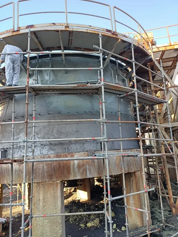 BAĞFAŞ Gübre Fabrikaları Proses Su Depoları ve Çatı Saf Polyurea Su İzolasyonu - Deta Endüstri